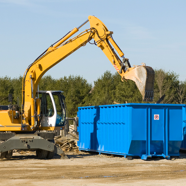 are there any restrictions on where a residential dumpster can be placed in Crothersville